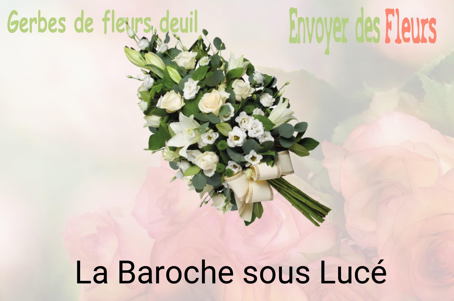 Gerbe de fleurs de deuil livrée à La Baroche-sous-Lucé